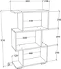VCM Holz Raumteiler Stand Regal Bücherregal Deko Bücher Produktbild-Vorschau 6
