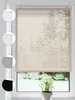 A collage of different colored blinds and a main image of cream blinds on a window. Produktbild-Vorschau