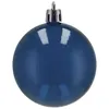 A single dark blue Christmas ornament is shown against a white background. Podgląd zdjęcia produktu