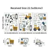 Wandsticker,Bagger Kran Muldenkipper Baum Wandaufkleber Produktbild-Vorschau 6