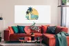 MuchoWow® Poster Bus - Surfbrett - Palme 160x80 cm - Foto Produktbild-Vorschau 2