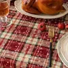 140x140cm Quadratisch Rot Weihnachten Tischdecke Produktbild-Vorschau 4