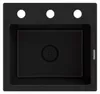 Granitan - Granitspüle - Küchenspüle - 44x42 cm - Schwarz - Produktbild-Vorschau 8