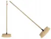 A broom with a wooden handle and light-colored bristles, shown from two angles against a white background. Podgląd zdjęcia produktu
