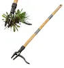 Relaxdays Půdní rýč s dlouhou rukojetí, 110 cm, s opěrkou Náhled obrázku produktu 1