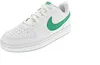 A white Nike Court Borough Low Recraft sneaker with a green Nike swoosh logo. Anteprima dell’immagine prodotto