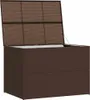 vidaXL Coffre de jardin brun 150x100x100 cm Poly rotin Voir les images du produit 10