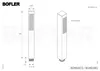 Technical drawing of a showerhead with dimensions and labels. Produktbild-Vorschau