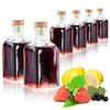 COM-FOUR® 6x Glasflasche 250 ml mit Korken - leere Flasche Produktbild-Vorschau 1