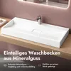 doporro Waschbecken Aufsatzwaschbecken Mineralguss Produktbild-Vorschau 2