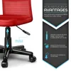 TRESKO Siège de travail rouge Fauteuil de direction Siège Voir les images du produit 8