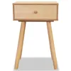 A single wooden nightstand with one drawer is shown against a white background. Náhled obrázku produktu