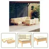 The Living Store 11-tlg. Garten-Lounge-Set mit Creme Kissen Produktbild-Vorschau 1