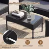 COSTWAY Polyrattan Gartenmöbel Set, Outdoor Gartengarnitur, Produktbild-Vorschau 4