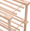 vidaXL Scarpiera a 4 ripiani in legno massiccio di abete Anteprima dell’immagine prodotto 5