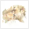 Poster - Poster ohne Rahmen - Kuss Paar Liebe - 50x50 cm - Produktbild-Vorschau 1