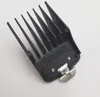 A black hair clipper guard is shown on a white and light gray background. Produktbild-Vorschau