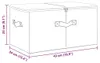 vidaXL Boîtes de rangement 2 pcs. tissu 43x34x23 cm crème Voir les images du produit 7