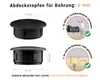 Blindstopfen für Bohrung 6 mm Schwarz 25 Stück Produktbild-Vorschau 2