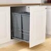 VEVOR ausziehbarer Abfallbehälter (50 Qt x2), doppelter Produktbild-Vorschau 9