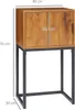 HOMCOM Konsolentisch, Flurtisch mit Schrank, Sofatisch im Produktbild-Vorschau 3