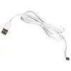 A white USB-C cable with a USB-A connector on one end and a USB-C connector on the other, laid out on a white background. Produktbild-Vorschau