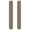 Kopfteil mit Ohren Taupe 147x16x118/128 cm Stoff Produktbild-Vorschau 4