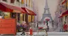 Vlies Fototapete Paris Eiffelturm Blumen Architektur Produktbild-Vorschau 3