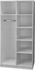 Kleiderschrank Schiebetürenschrank RICK 100 cm Weiß mit Produktbild-Vorschau 2