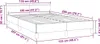 vidaXL Bettgestell ohne Matratze Hellgrau 120x200 cm Samt Produktbild-Vorschau 7