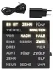CBK-MS Tischuhr Wortuhr 20x20cm Uhr mit deutscher LED Wort Produktbild-Vorschau 4