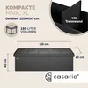 CASARIA® Lavica s úložným priestorom Skladacia čierna Náhľad obrázku produktu 6