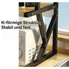 Küchenregale, 3 Ebenen Mikrowellenherdständer, Produktbild-Vorschau 4