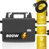 SUNNIVA® 2000W Balkonkraftwerk BIFAZIAL FULLBLACK komplett Produktbild-Vorschau 3