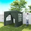 Outsunny Pavillon 2x2m Faltpavillon 4 Seitenwände mit Produktbild-Vorschau 3