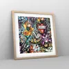 Gerahmtes Poster - Rahmen in heller Eiche - Graffiti modern Produktbild-Vorschau 8
