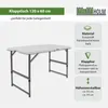 Flohmarkttisch höhenverstellbar 120x60 cm zusammenklappbar Produktbild-Vorschau 3