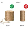250m Jute-Schnur Natur Braun Jute-Kordel, Packschnur Produktbild-Vorschau 6
