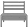 vidaXL 3 tlg. Garten Lounge Set Massivholz Kiefer Grau - Produktbild-Vorschau 7