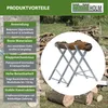 Holzsägebock klappbar 82x80x77 cm Stahl verzinkt 150 kg Produktbild-Vorschau 6