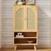 Flieks rieten dressoir met 2 rietendeuren en 2 open vakken, Productafbeelding-voorbeeld 2