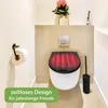 WC Sitz D-Form Schwarz mit Absenkautomatik Motiv Roter Produktbild-Vorschau 5