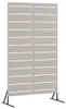 vidaXL Sichtschutz Grau 100 x 50 x 180 cm Wetterfeststahl Produktbild-Vorschau 3