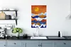 MuchoWow® Poster Gold - Delfter Blau - Blumen 40x60 cm - Produktbild-Vorschau 3