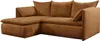 Ecksofa mit Schlaffunktion - Ecke links - Feincord - Produktbild-Vorschau 4