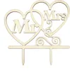 Oblique Unique Torten Kuchen Topper Aufsatz Mr & Mrs + Produktbild-Vorschau 1