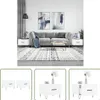 The Living Store Couchtische 2 Stk. Weiß 50x50x40 cm Produktbild-Vorschau 1
