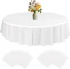 CAIJ Runde Tischdecke 213 cm 10er Set Weiße Tischdecken für Produktbild-Vorschau 1