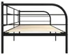 vidaXL Tagesbett-Rahmen Schwarz Metall 90×200 cm Produktbild-Vorschau 4