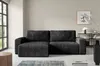 Furnisell Ecksofa L Form Cord Sofa "FANO", Schwarz Produktbild-Vorschau 1